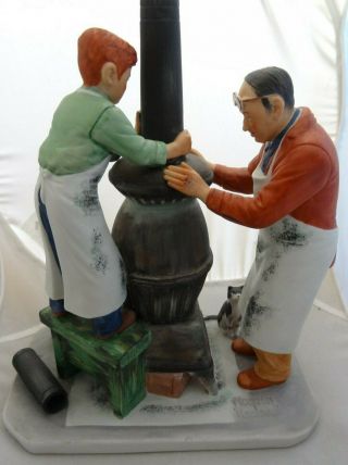 Norman Rockwell - 1st Edition - Fall Coal Season Is Coming Figurine - Gorham