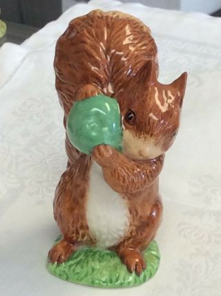 Royal Doulton Beswick Beatrix Potter Squirrel Nutkin Figurine 3 1/2”