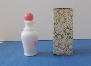 Vintage Avon To A Wild Rose Cologne.  5 fl oz Little White Bottle 5