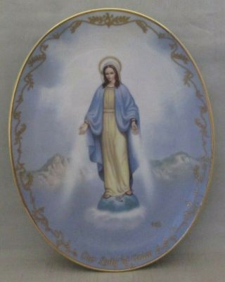 Our Lady Of Grace Collector Plate Visions Of Our Lady