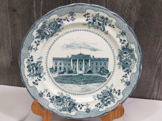 Buffalo Pottery Historical Series Plate The White House 10 1/8 " Transferware