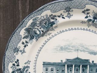 Buffalo Pottery Historical Series Plate The White House 10 1/8 