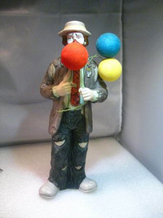 Flambro Emmett Kelly,  Jr.  Balloons Figurine,  8.  5 "
