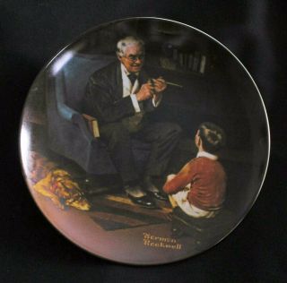 Norman Rockwell " The Tycoon " Collector Plate Knowles Company