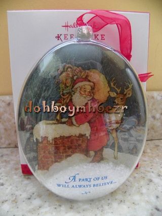 Hallmark 2013 The Magic Of Believing Santa Christmas Ornament