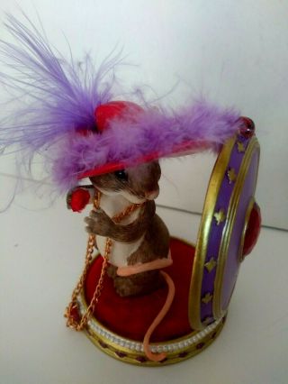 Charming Tails Mouse Figure " You Look Marvelous " Fitz And Floyd Red Hat Society