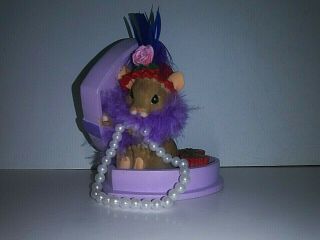 Charming Tails " Sweet And Sassy " Red Hat Society Mouse Figurine Fitz And Floyd