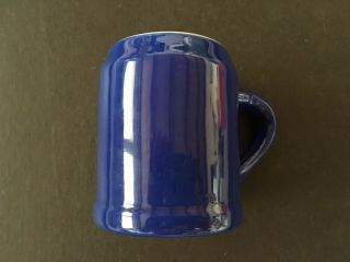 Vintage Blue & White Hall Pottery 586 Coffee Mug Cup Made In Usa Cond