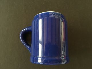 Vintage Blue & White HALL Pottery 586 Coffee mug cup Made in USA Cond 2