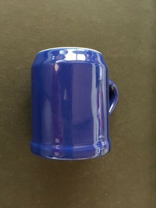 Vintage Blue & White HALL Pottery 586 Coffee mug cup Made in USA Cond 4