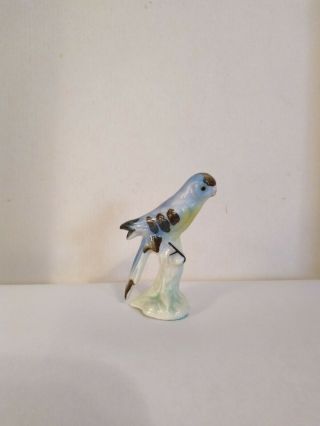 Vintage Bug House Blue Bird Miniature Porcelaine Figurine Japan
