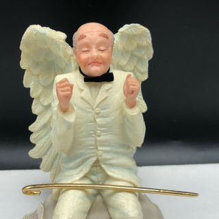 STUDIO HEAVENLY ANGELS TOM RUBEL retired figurine sculpture Mr Peabody gold cane 2