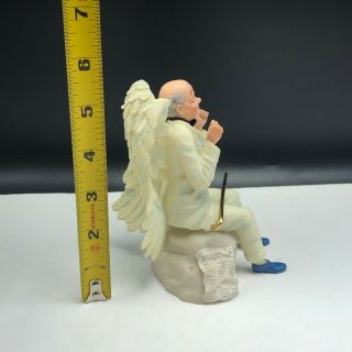 STUDIO HEAVENLY ANGELS TOM RUBEL retired figurine sculpture Mr Peabody gold cane 3