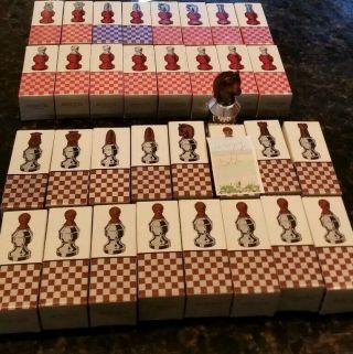 Vintage Avon 32 Pc Chess Set In Boxes,  1 Rook Is In The Incorrect Box.