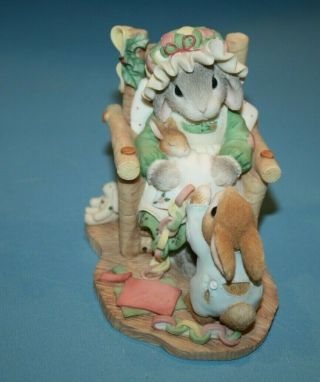 Enesco Blushing Bunnies Bunny Baby The Holidays Join Us Together 386871 4 " 1998