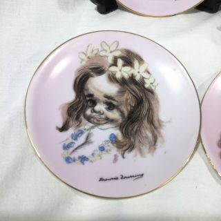 Brownie Downing Wall Plate Girl Pink Indigenous Australain Child Children Set 4 2