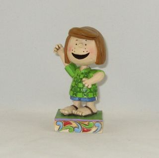 Jim Shore Peanuts Figurine " Peppermint Patty / Fun Friend " No Box