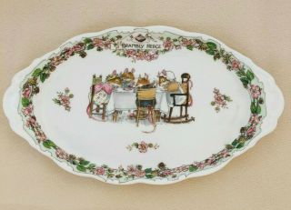 Royal Doulton Brambly Hedge Oval Tea Service Plate England 10”