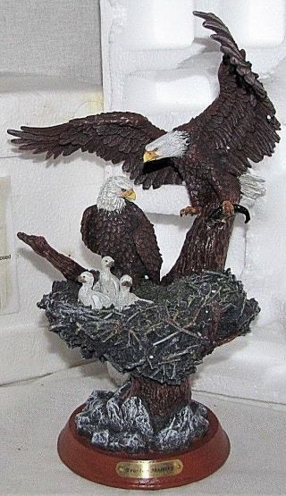 Eagle Family Treetop Majesty Protectors Of The Nest Bradford Exchange