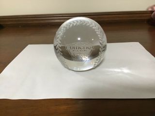 Crystal Tiffany & Co.  Comerica Park/ Detroit Tiger Face Baseball Paperweight