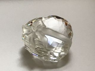 Swarovski Crystal Heart With Bow