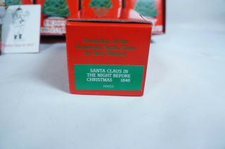 12 Box Set Evolution Of The American Santa Claus By Tom Tierney Santa Ornaments 7