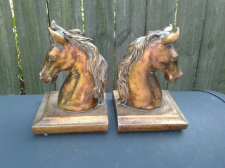 Heavy Resin Horse Head Bookends