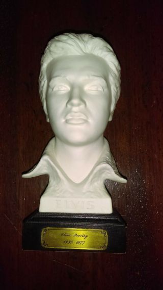 Goebel Elvis Presley white Bust statue figurine Goebel Bavaria Germany Boxcar 4