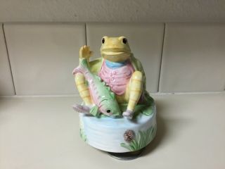 Schmid Beatrix Potter Music Box - Mr Jeremy Fisher - Down By The Old Mill Stream