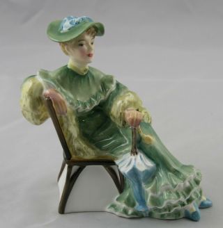 Royal Doulton Ascot Hn 2356 Lady Figurine Copr 1967 Fine Bone China England