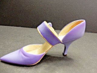 Just The Right Shoe By Raine 2003 " Charmed " Iridescent Purple Pump Euc