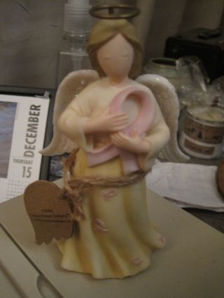 About Face Designs Healing Angel Figurine Pink Ribbon Breast Cancer