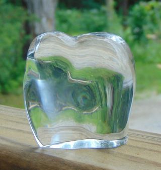 Vintage Baccarat French Glass Elephant Paperweight