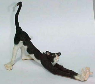 Country Artists Breed Apart Spatz Black Stretching Cat Curly Tail