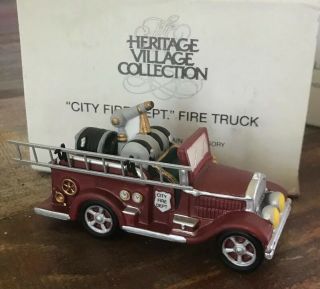Dept 56 Accessories Heritage Village - City Fire Dept Fire Truck -