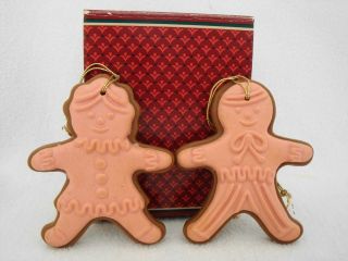 Vintage Avon 1981 Gingerbread Joys 2 Fragranced Wax Ornaments Spiced Apple 32