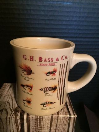 G.  H.  Bass & Co Fly Fishing Classic Coffee Mug Fisherman Outdoorsman Lures