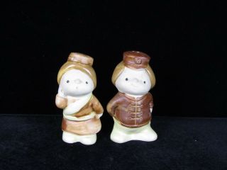 Vintage Girl And Boy Salt And Pepper Shakers