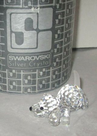 Swarovski Crystal Beagle Playful Dog Puppy Figurine,  Box 7619 004