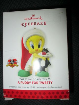 Hallmark Keepsake 2013 A Puddy for Tweety Bird Sylvester Looney Tunes Ornament 2