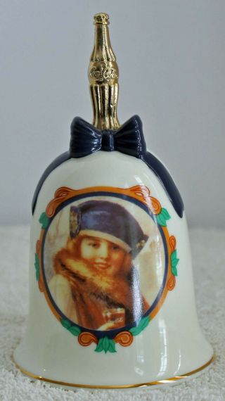 Willitts Hand Bell Coca - Cola Collectible Porcelain 1989