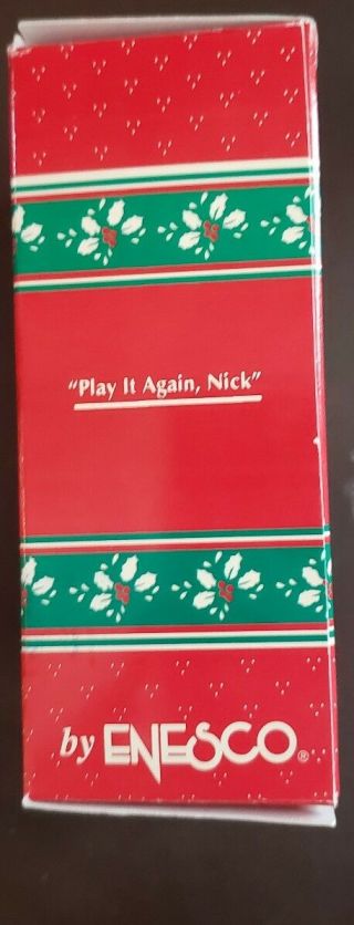 Enesco Play It Again,  Nick CD Headphones Santa Christmas Ornament Box 5
