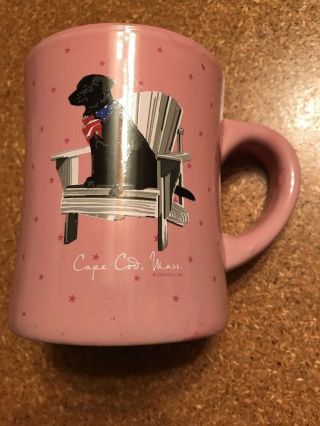 Cape Cod Mass.  Cuffy’s Of Coffee Tea Mug Pink - Se