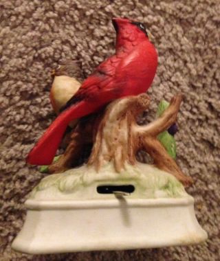 Vintage Gorham Cardinal Birds Music Box - Made In Japan