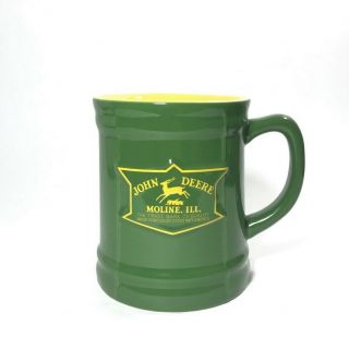 John Deere Coffee Mug Cup Green/yellow The Encore Group Embossed