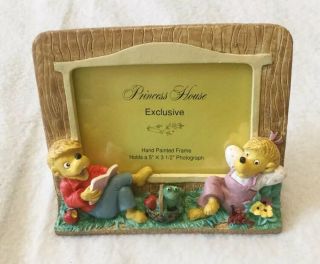 The Berenstain Bears 1991 Princess House Exclusive Hand Painted Picture Frame