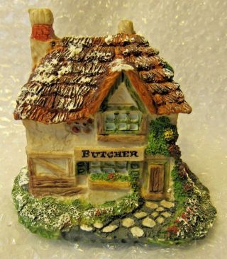 Vintage 1986 Dept 56 Dickens Village Butcher Miniature Shop Fairy Garden