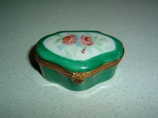 Vintage Limoges France Hand Painted Trinket Box
