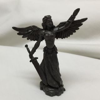 Pewter Figurine Angel With Sword