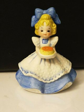 Vintage Josef Originals Girl With Cake And Wearing Apron.  3.  5